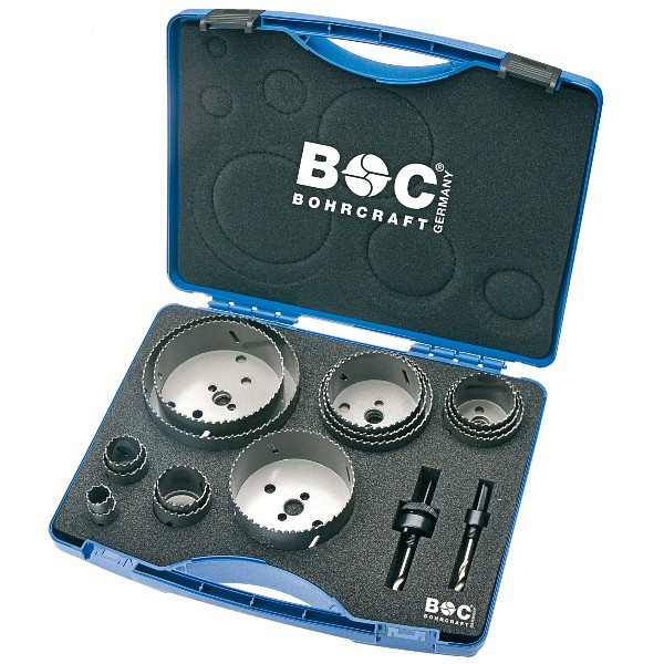 Bộ lưỡi cưa rút lõi Bohrcraft 19001330015, RLS 15 Universal, 17 chi tiết