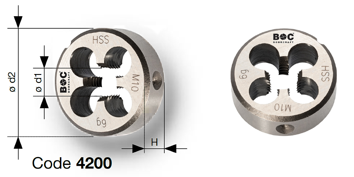 Ban ren tron HSSG Bohrcraft 4200