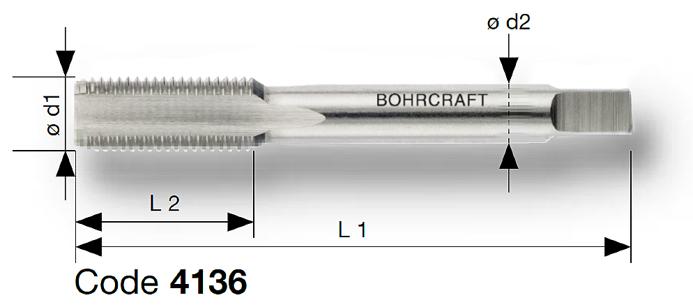 Mui taro may loai ngan Bohrcraft 4136